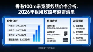 香港100m带宽服务器价格分析：2026年租用攻略与避雷清单