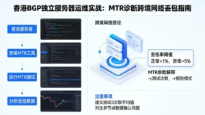 香港bgp独立服务器运维实战：如何通过MTR诊断跨境网络丢包？