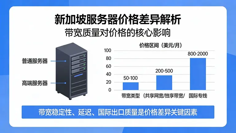 新加坡服务器价格差异巨大，关键在于带宽的含金量