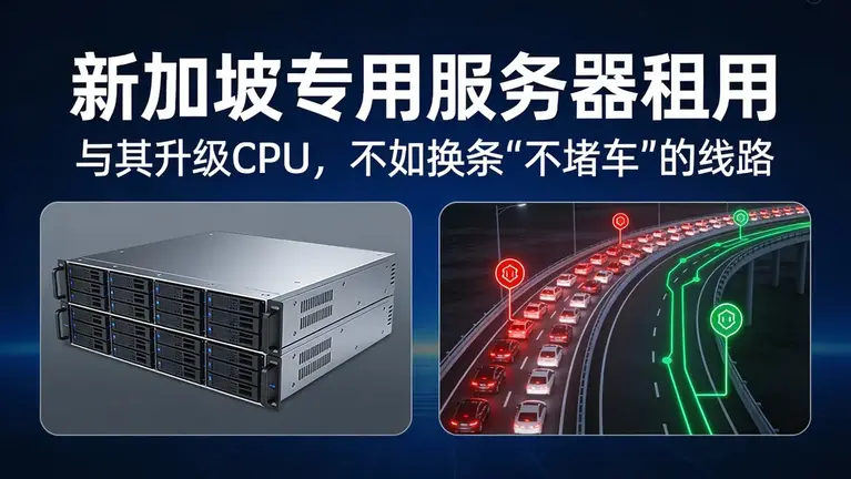新加坡专用服务器租用：与其升级CPU，不如换条“不堵车”的线路