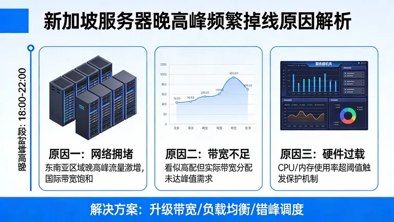 为何看似高配的新加坡服务器在晚高峰频繁掉线