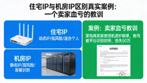 住宅ip与机房ip区别真实案例：一个卖家血亏的教训