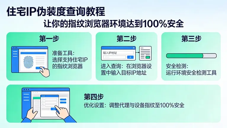 住宅IP伪装度查询教程：让你的指纹浏览器环境达到100%安全