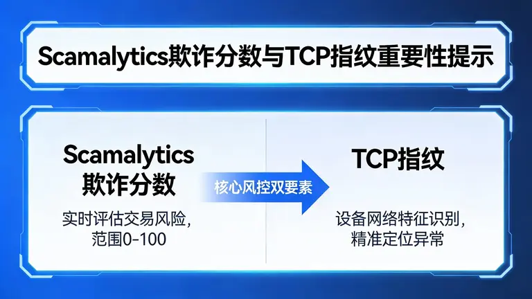 不要忽视了Scamalytics欺诈分数和TCP指纹