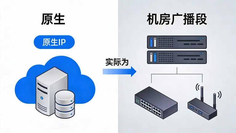 很多号称“原生”的IP其实是机房广播段