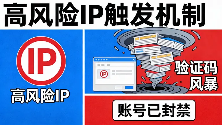 高风险IP会触发验证码风暴甚至直接封号