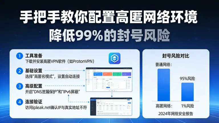 手把手教你配置高匿网络环境，降低99%的封号风险