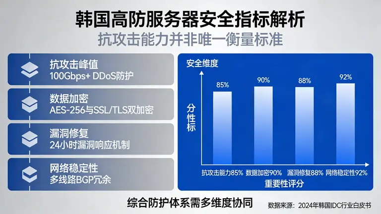 韩国高防服务器抗多大攻击不是唯一的安全指标
