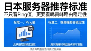 好用的日本服务器推荐标准：不只看Ping值，更要看晚高峰路由稳定性