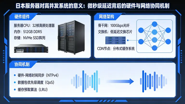 日本服务器对高并发系统意义重大，拆解微秒级延迟背后的硬件与网络协同机制