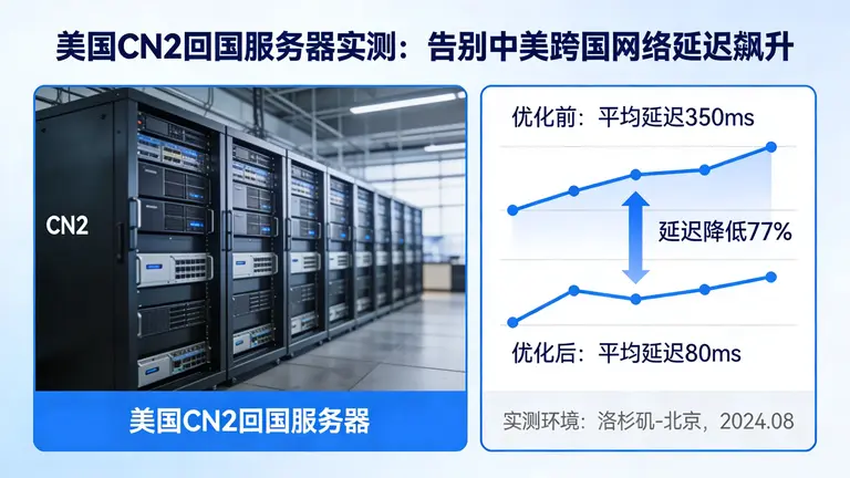 美国CN2回国服务器实测：告别中美跨国网络延迟飙升