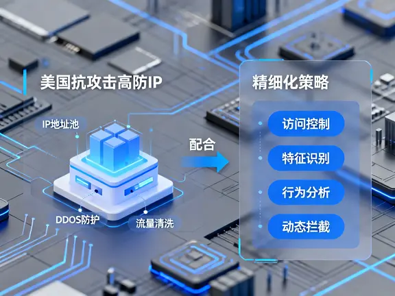 美国抗攻击高防IP配合精细化策略才能有效拦截应用层攻击
