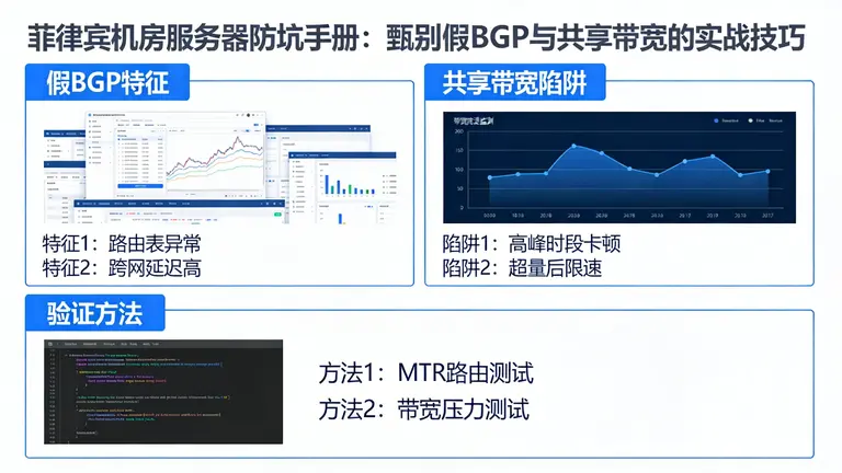 菲律宾机房服务器防坑手册：甄别假BGP与共享带宽的实战技巧