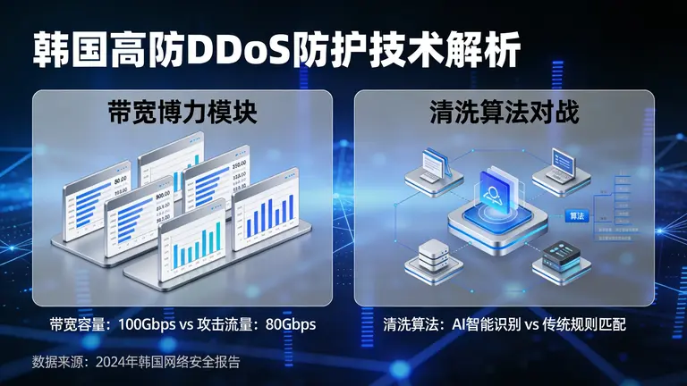 韩国高防DDoS防护不仅是带宽的博弈，更是清洗算法的对决