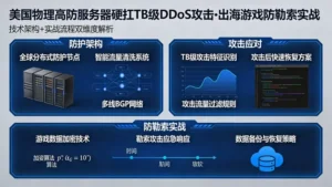 美国物理高防服务器如何硬扛TB级DDoS攻击？出海游戏防勒索实战