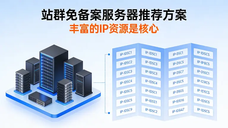 站群免备案服务器推荐方案中，丰富的IP资源是核心