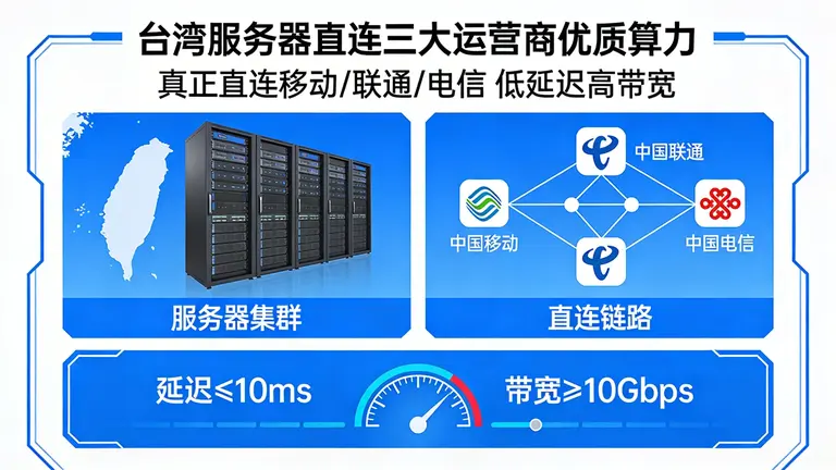 寻找台湾服务器真正直连三大运营商的优质算力