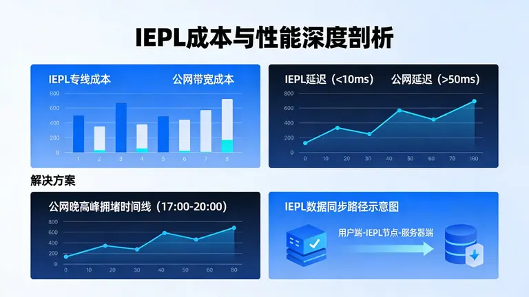 深入剖析IEPL真实的成本与性能，帮你避开公网晚高峰拥堵，实现极低延迟数据同步