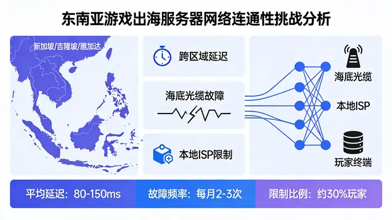 东南亚游戏出海服务器面临复杂的网络连通性挑战