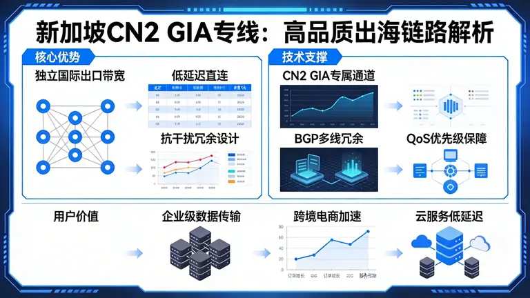 新加坡CN2 GIA专线为何被称为高品质出海链路？