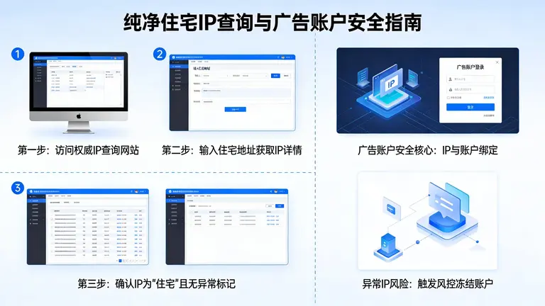 纯净住宅IP怎么查直接决定了广告账户的安全