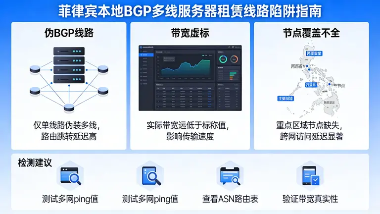 菲律宾本地BGP多线服务器租赁需要注意哪些线路陷阱？