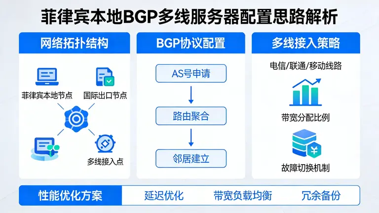 菲律宾本地BGP多线服务器配置思路解析