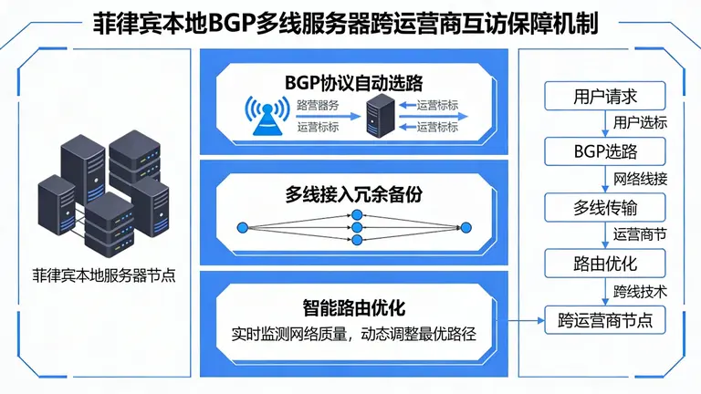 菲律宾本地BGP多线服务器如何保障跨运营商互访不掉线？