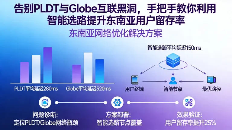 告别PLDT与Globe互联黑洞，手把手教你利用智能选路提升东南亚用户留存率