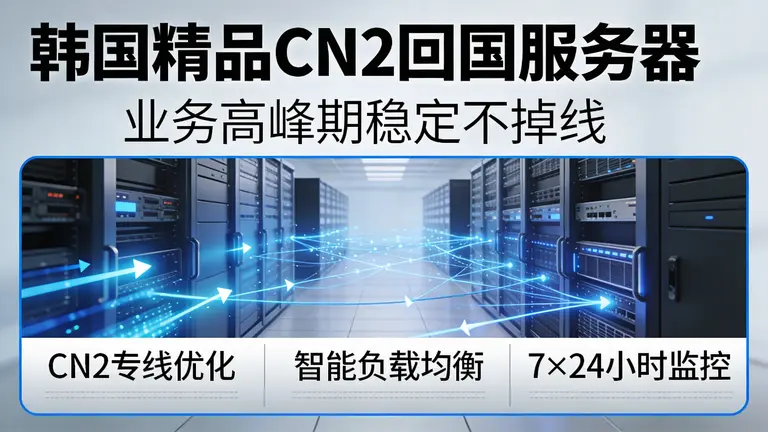 韩国精品cn2回国服务器保障业务高峰期不掉线