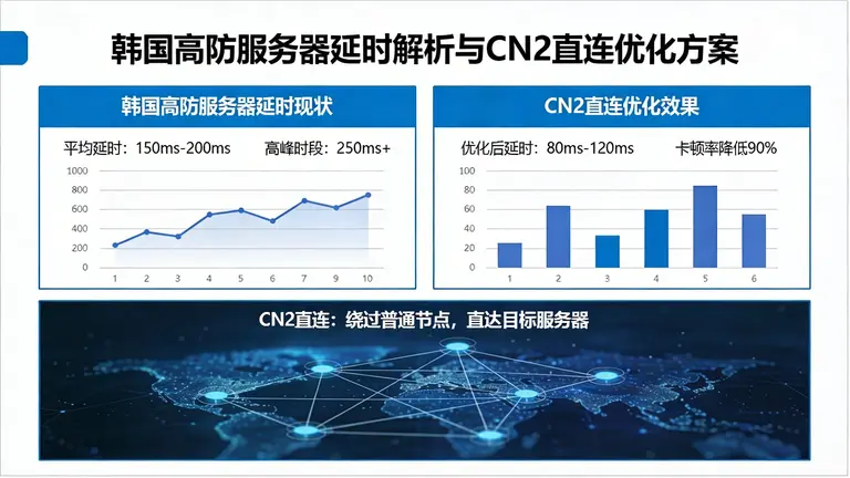 韩国高防服务器延时高吗？解析CN2直连打破卡顿魔咒