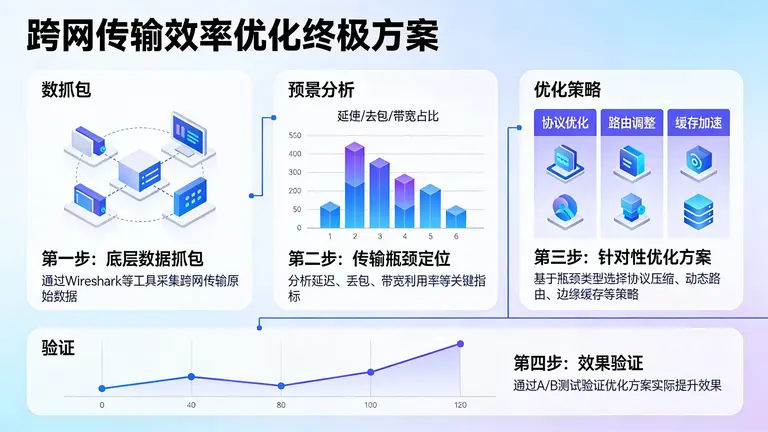 通过底层数据抓包分析，给出优化跨网传输效率的终极方案
