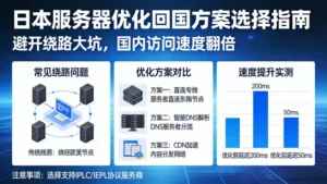 日本服务器优化回国方案怎么选？避开绕路大坑，让国内访问速度翻倍