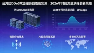 台湾防DDoS攻击服务器性能实测：2026年对抗流量洪峰的新策略