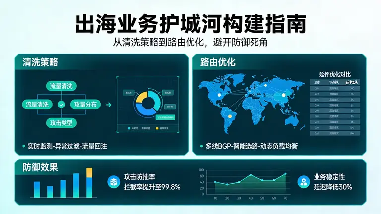 从清洗策略到路由优化，带你避开防御死角，打造坚不可摧的出海业务护城河