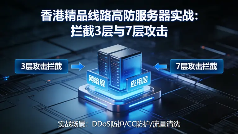 香港精品线路高防服务器实战：拦截3层与7层攻击
