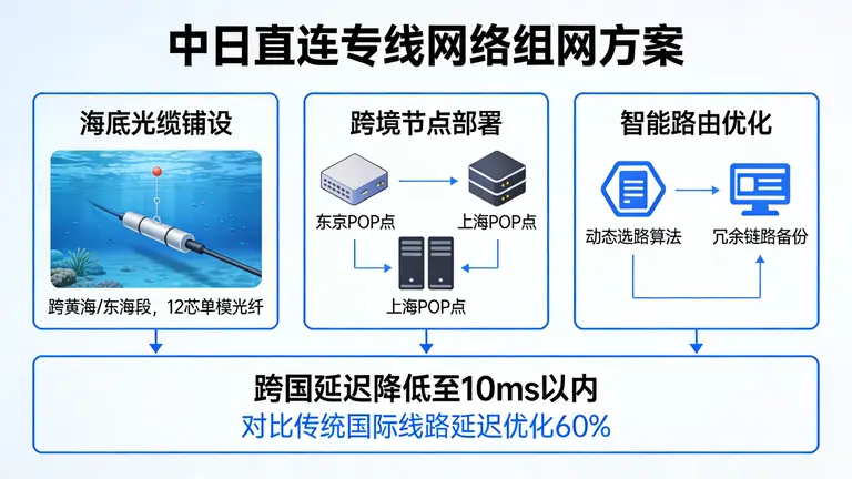 中日直连专线网络组网方案是彻底解决跨国高延迟的关键