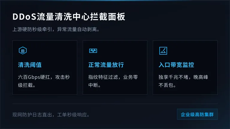DDoS流量清洗中心