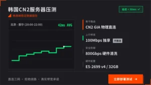 韩国cn2服务器推荐：24小时网络质量压测与配置对照