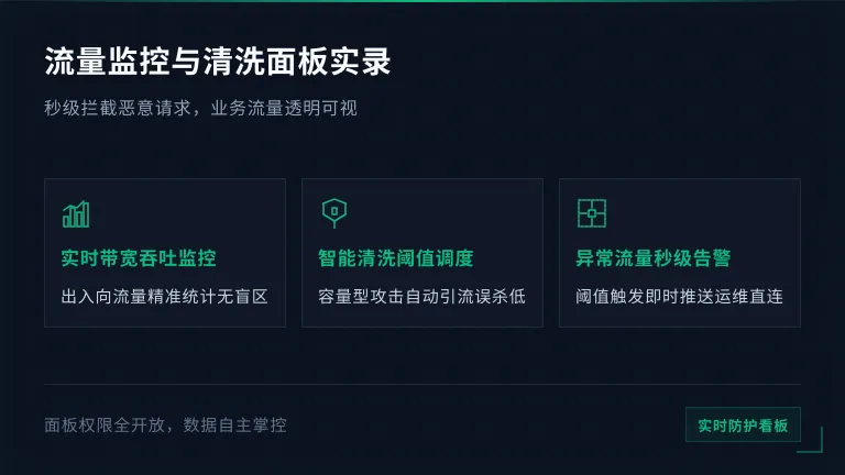 流量监控与DDoS清洗