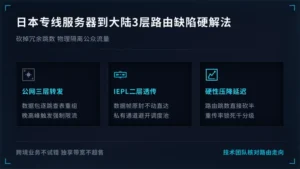 日本专线服务器到大陆3层路由缺陷硬解法