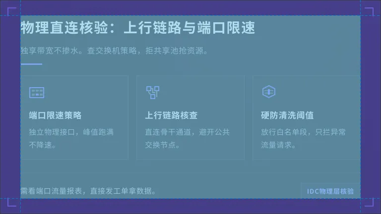 机柜上行链路与交换机端口