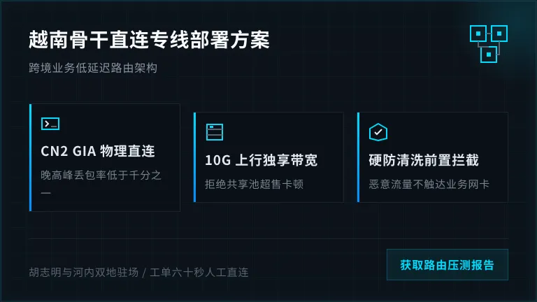 越南服务器线路延迟对比：绕道新加坡与直连骨干网差距
