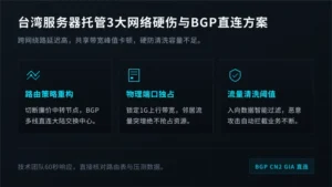 台湾服务器托管3大网络硬伤与BGP直连方案