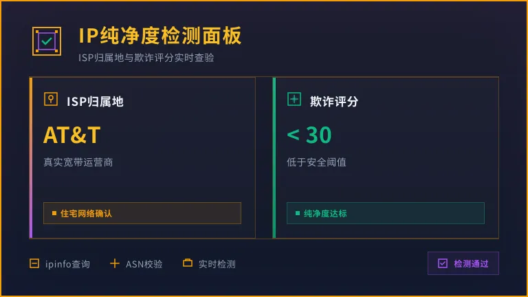 ipinfo的IP纯净度检测