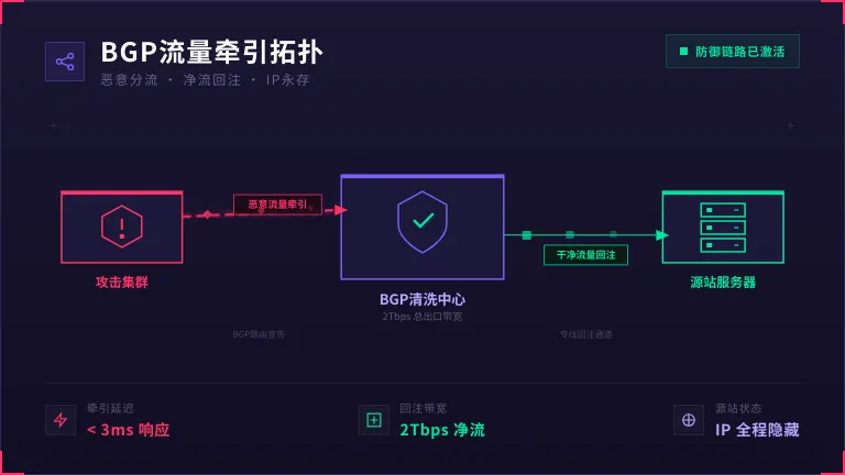 BGP流量牵引与回注网络