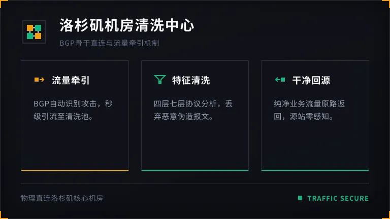 美国洛杉矶机房网络，清洗中心如何工作 