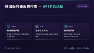 韩国服务器丢包排查：解决API请求卡死的3个绝招