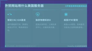 外贸网站用什么美国服务器？3步搞定跨境线路高延迟