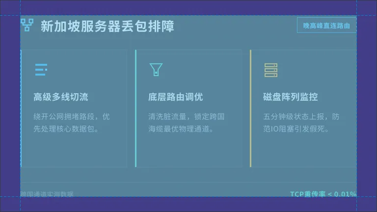 新加坡服务器丢包严重怎么搞?3招搞定晚高峰网络抽风 1 新加坡服务器丢包严重怎么搞?3招搞定晚高峰网络抽风